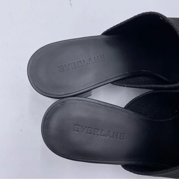 NEW Everlane Black Glove ReKnit Mule Heel Sandal in Size 9.5 - Picture 10 of 12